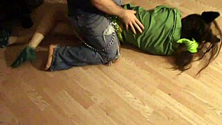 Young italian european teen models sexy thong and panties, highlighting skinny legs