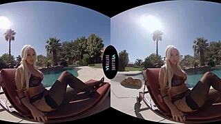 Damn! VRAllure Mistress Mommy Commands You in Hot Solo Lingerie Play with Toys