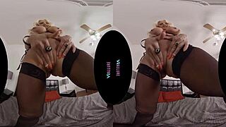 Damn! VRAllure Mistress Mommy Commands You in Hot Solo Lingerie Play with Toys