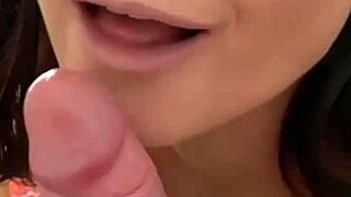 Italian POV striptease turns into wet blowjob and pounding