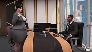 Wife cucks husband for job promotion, damn! 😳