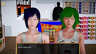 Intense cartoon redhead family homemade action