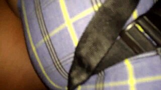 Lesbian Rides Strap Reverse Cowgirl on Ass?