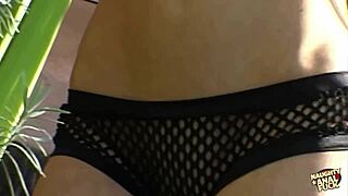 Is this busty blonde slut horny enough to ride and gap her ass for cum?