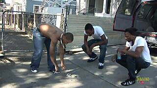 i watched an ebony woman relax on the couch after a session