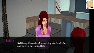 Cartoon Brunette and Redhead Engage in Erotic Ass Play