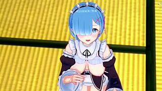 i love rem guiding my handjob in re zero