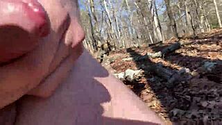 Naked Hiking Leads To Intense Masturbation Cumshot