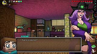 Damn! This witch milf rides hard in horny cosplay game!