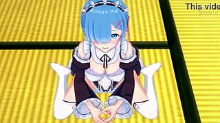 i love rem guiding my handjob in re zero