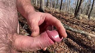 Naked Hiking Leads To Intense Masturbation Cumshot