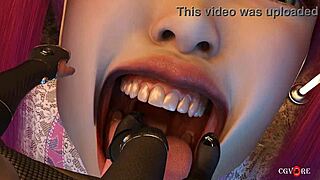 Free 3D animated porn: Giantess and mouth fetish action