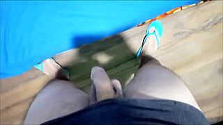 Unscrupulous Mother-In-Law Craves Big Cocks After Divorce, Touching Stepson's Huge Dick in Homemade Fun