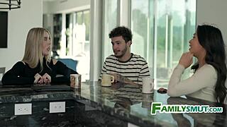 Stepmom Helps Record Porno with Girlfriend!