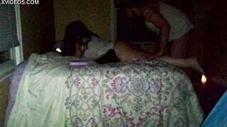 Step Daddy and Mommy getting wild with deepthroat!