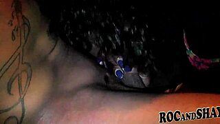 ebony couple's hardcore sex with blowjob and assfucking
