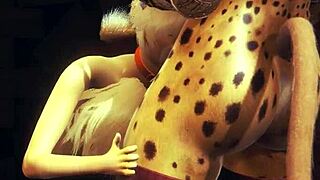 Hey, watch this fox suck futanari cocks!