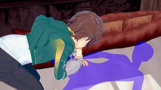 Konosuba Yaoi - Kazuma Sucks Cock with Cum Finish