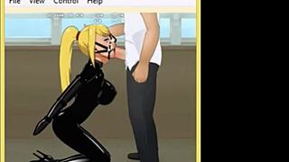 Good deepthroat in BDSM session with intense bondage and domination