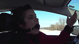 driving around while ball gagged