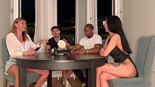 Friends' Game Turns To Group Sex