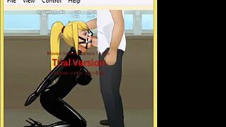 Good deepthroat in BDSM session with intense bondage and domination