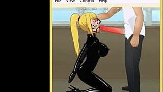 Good deepthroat in BDSM session with intense bondage and domination