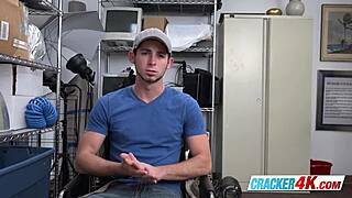 Cute Stud's Asshole Destroyed by Horny Director's Big Black Cock