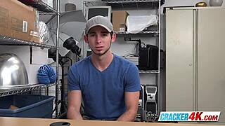 Cute Stud's Asshole Destroyed by Horny Director's Big Black Cock