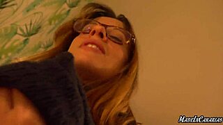 Horny Nerdy Teen Amateur with Wet Pussy Craves Monster Cock in Homemade Casting