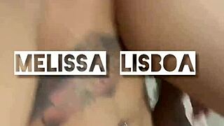 Melissa lisboa gets anal creampie and cum on ass.