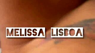 Melissa lisboa gets anal creampie and cum on ass.