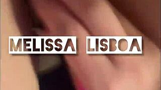 Melissa lisboa gets anal creampie and cum on ass.