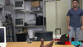 Gay celebrity takes director's big black cock