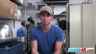 Cute Stud's Asshole Destroyed by Horny Director's Big Black Cock