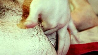 Close up of toying and fingering my hairy hole.