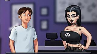 Big Tits Cartoon Babe Monster Cock