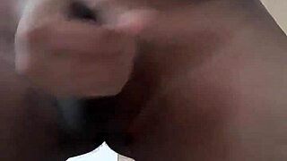 Amateur masturbates to cum tribute in doggystyle pov.