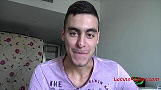 Counting MONEY and FUCKING horny LATINO gay MAN with BIG COCK