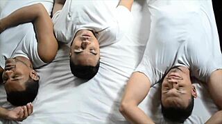 new year party ends in threesome with spicy guys