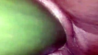 can your dick satisfy my wet pussy like this oiled cucumber does?
