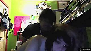Very Cute Teen Emo Girl Fucks Hardcore On Webcam!