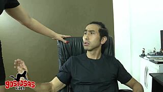 i'm the secretary with big tits getting anal fingered