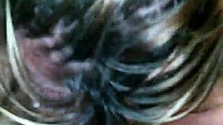 Slutty Milf Performs Intense Deepthroat Blowjob in POV