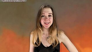 Sensual Goddess Commands Two Cum Shots in Hot Jerk Off Instructions