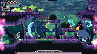 In this hentai episode, the cute teen witch engages in banging with the ghost boss featuring crushing giant boobs.