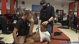 Is ebony military guy apprehending robbery suspect with gay sex?