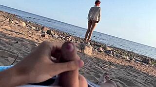 Stranger Encounter Turns Wild on Public Beach!