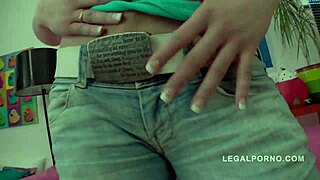 teen babe niki sweet fucked with gigantic sex toys for cream pie