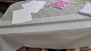 young student swallows cum in pov deepthroat